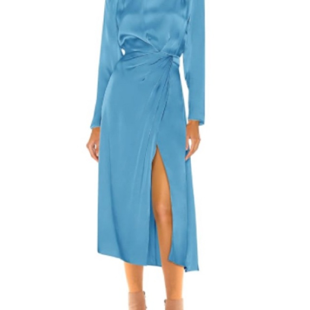 Elegant Blue Maxi Dress